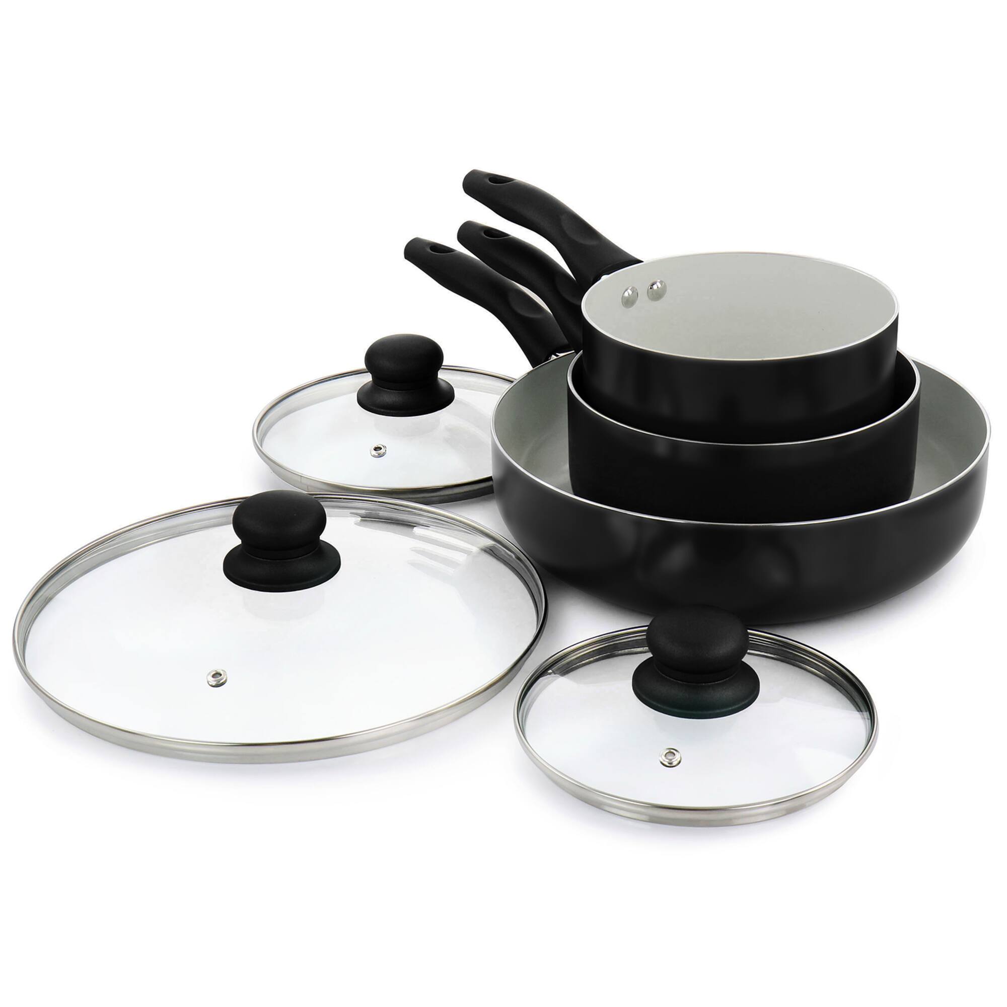 Gibson Home® 11-Piece Gazebo Ceramic Nonstick Aluminum Cookware Set